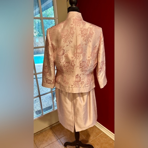 Jessica Howard 3-Piece Set Skirt Suit Blush Pink Floral 12P - Picture 2 of 16
